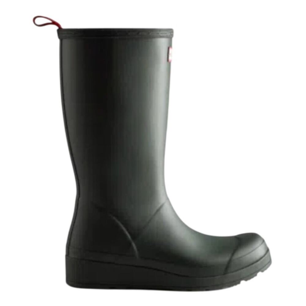 Hunter Womens Play Tall Boots in Dark Green, Size 9